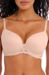 Freya Offbeat Underwire Demi Plunge Molded Bra In Natural Beige