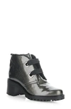 Bos. & Co. Index Leather Ankle Boot In Pewter Mascara Patent