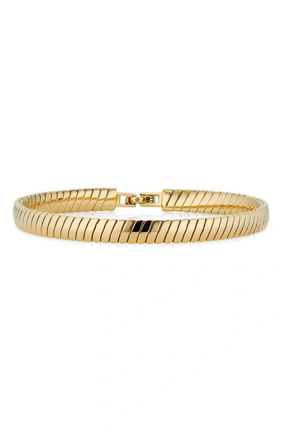 Nadri Cleo Omega Line Bracelet In Gold