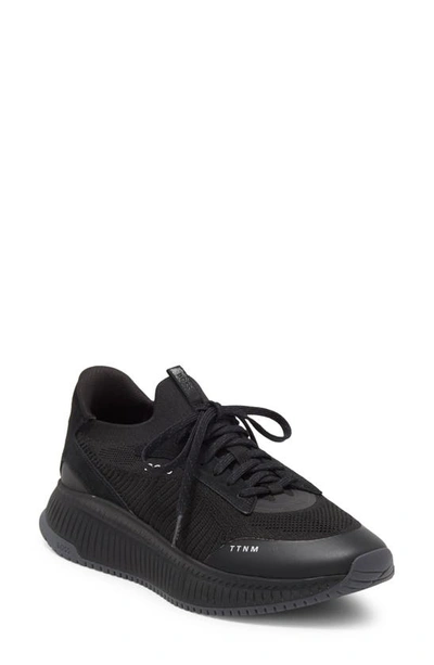 Hugo Boss Ttnm Evo Slon Knsd Sneaker In Black