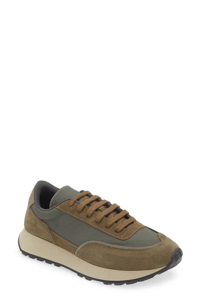 Common Projects Track 80 Low Top Trainer In 1010 Olive