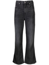 ISABEL MARANT ÉTOILE CHARCOAL GRAY STRAIGHT JEANS