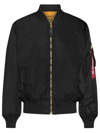 Alpha Industries Ma-1 Zhp Bomber Jacket In Nero