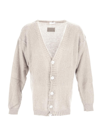 Family First Mohair Cardigan In White