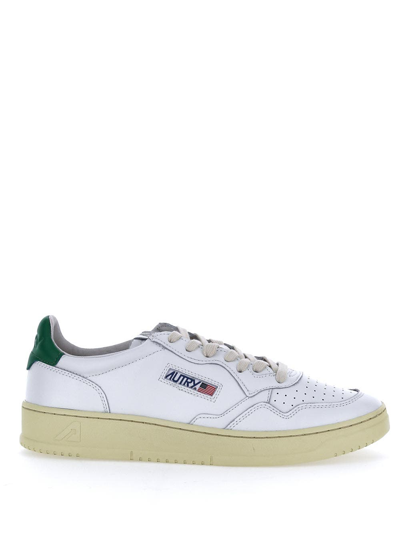 Autry Medalist Low - Leather Sneakers In White