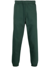 Carhartt Chase Logo-embroidered Cotton Track Pants In Verde