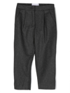 ERMANNO SCERVINO JUNIOR GREY TAILORED TROUSERS WITH PENCE