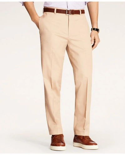 Brooks Brothers Regular Fit Stretch Cotton Advantage Chino Pants | Dark Khaki | Size 44 30