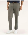 Brooks Brothers Regular Fit Stretch Cotton Advantage Chino Pants In Dark Grey