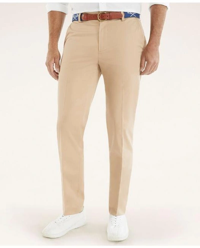 Brooks Brothers Slim Fit Stretch Cotton Advantage Chino Pants In Dark Khaki