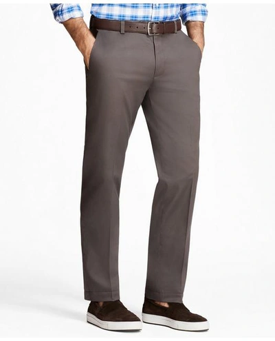 Brooks Brothers Slim Fit Stretch Cotton Advantage Chino Pants | Dark Grey | Size 32 34