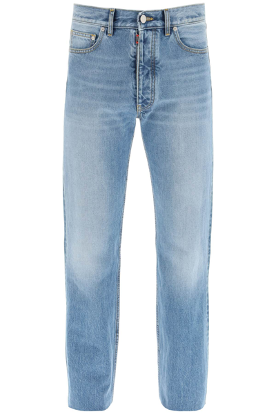 Maison Margiela Faded-effect Straight-leg Jeans In Blue