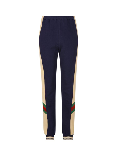 Gucci Kids Web Striped Jogging Trousers In Multi