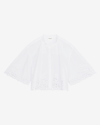 Isabel Marant Étoile Rommy Eyelet Border Cotton & Linen Top In White