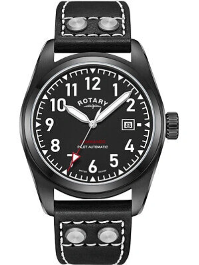 Pre-owned Rotary Gs05474/19 Commando Mens Watch 42mm 10atm