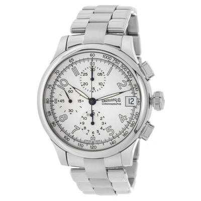 Pre-owned Eberhard & Co . Men's Watch Traversetolo Chronograph White Dial Bracelet 31051.1