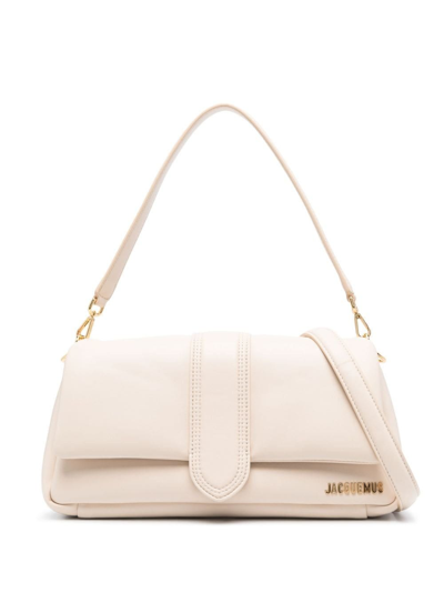 Jacquemus Le Bambimou Padded Leather Shoulder Bag In Beige