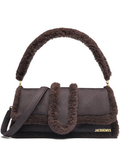 Jacquemus Le Bambimou Doux Leather Shoulder Bag In Brown