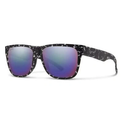 Pre-owned Smith Lowdown 2 Sunglasses Black Marble Tort & Cp Polarized Violet Purple Mirror In Multicolor
