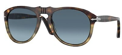 Pre-owned Persol Po 0649 Tortoise Brown/blue Shaded 54/20/140 Unisex Sunglasses