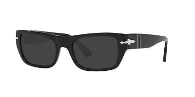 Pre-owned Persol Po 3268s Black/grey 53/20/145 Unisex Sunglasses