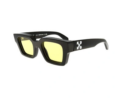 Pre-owned Off-white Sunglasses Virgil Black Yellow Man Woman