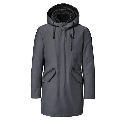 Pre-owned Porsche Design Men's D. Heather Grey/black Parka M Msrp $1500 In Gray