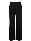 ALEXANDER WANG LOGO-WAISTBAND STRAIGHT-LEG TROUSERS