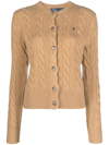 POLO RALPH LAUREN CABLE-KNIT WOOL-BLEND CARDIGAN