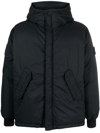 STONE ISLAND COMPASS-PATCH HOODED PADDED JACKET