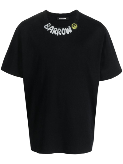 Barrow Logo-print Cotton T-shirt In Black  