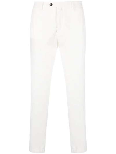 Briglia 1949 Mid-rise Slim-cut Trousers In White