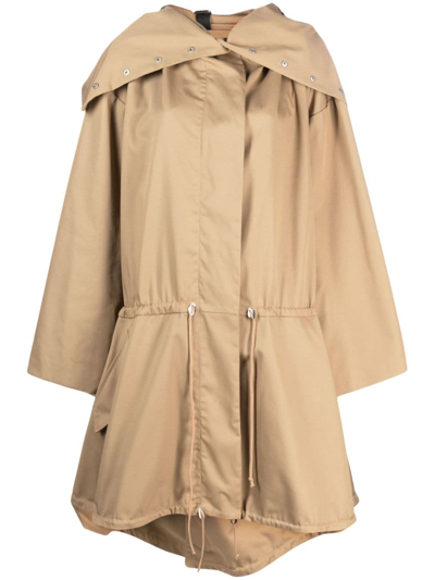 Niccolò Pasqualetti Sonno Hooded Parka Jacket In Neutrals