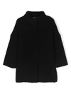 Liu •jo Faux-shearling Coat In Black