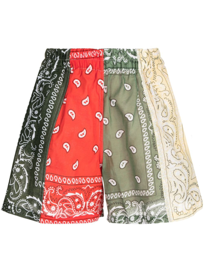 Arizona Love Bandana-print Cotton Shorts In Multicolour