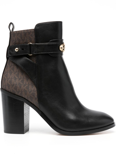 Michael Michael Kors Darcy 95mm Ankle Leather Boots In Black