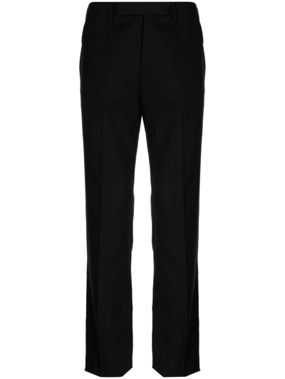 Paul Smith Tapered Wool Chino Trousers In Black