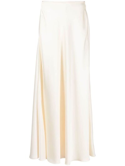 Philosophy Di Lorenzo Serafini Maxi Satin Skirt In Neutrals