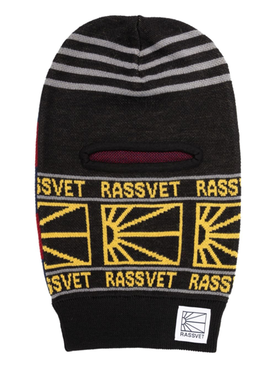 Paccbet Intarsia-knit Balaclava In Black