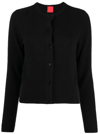 Cashmere In Love Faye Fine-knit Cardigan In Black