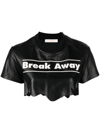 SSHEENA BREAK AWAY LEATHER CROP TOP