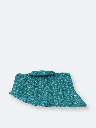 Sunnydaze Decor Sunnydaze Outdoor Polyester Hammock Pad And Pillow Set In Blue