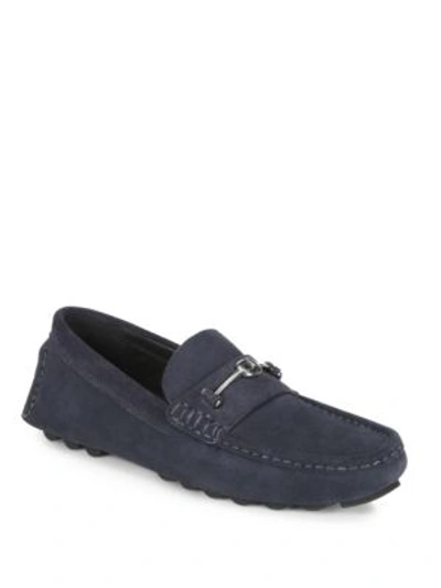 Coach Slip-on Drivers In Midnight Navy