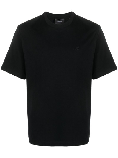 Axel Arigato Embroidered-motif Short-sleeve T-shirt In Schwarz