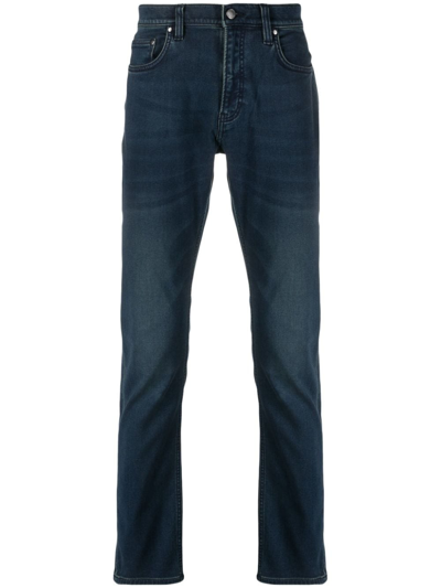 Michael Kors Mid-rise Tapered-leg Jeans In Blau
