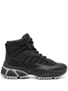 Michael Kors Logan Waterproof Leather Urban Trekking Boot In Schwarz