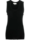 Studio Nicholson Sleeveless Knitted Top In Black