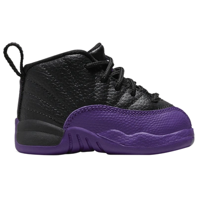 Jordan Kids' Boys  Retro 12 In Purple/black/gold