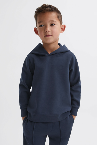 Reiss Fabien - Eclipse Blue Junior Jersey Hoodie, Uk 7-8 Yrs