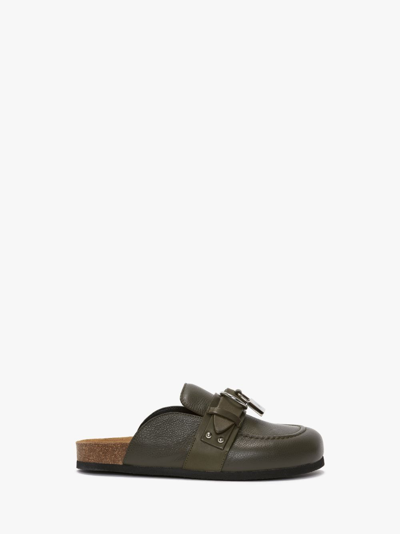 Jw Anderson Padlock Loafer Leather Mules